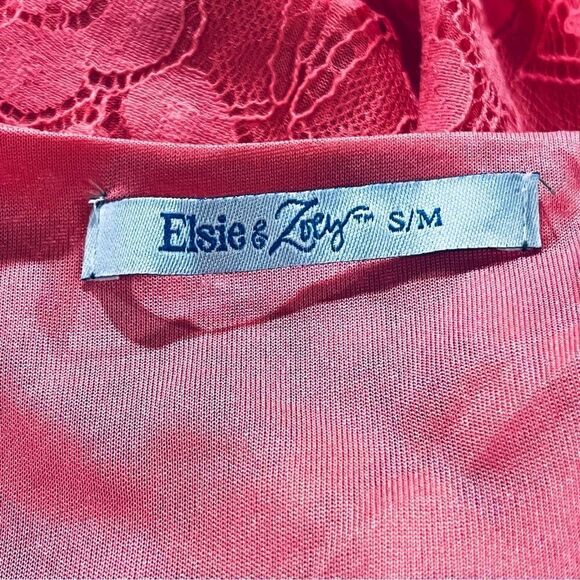 Lace salmon pink color sleeveless mini dress - Picture 9 of 12